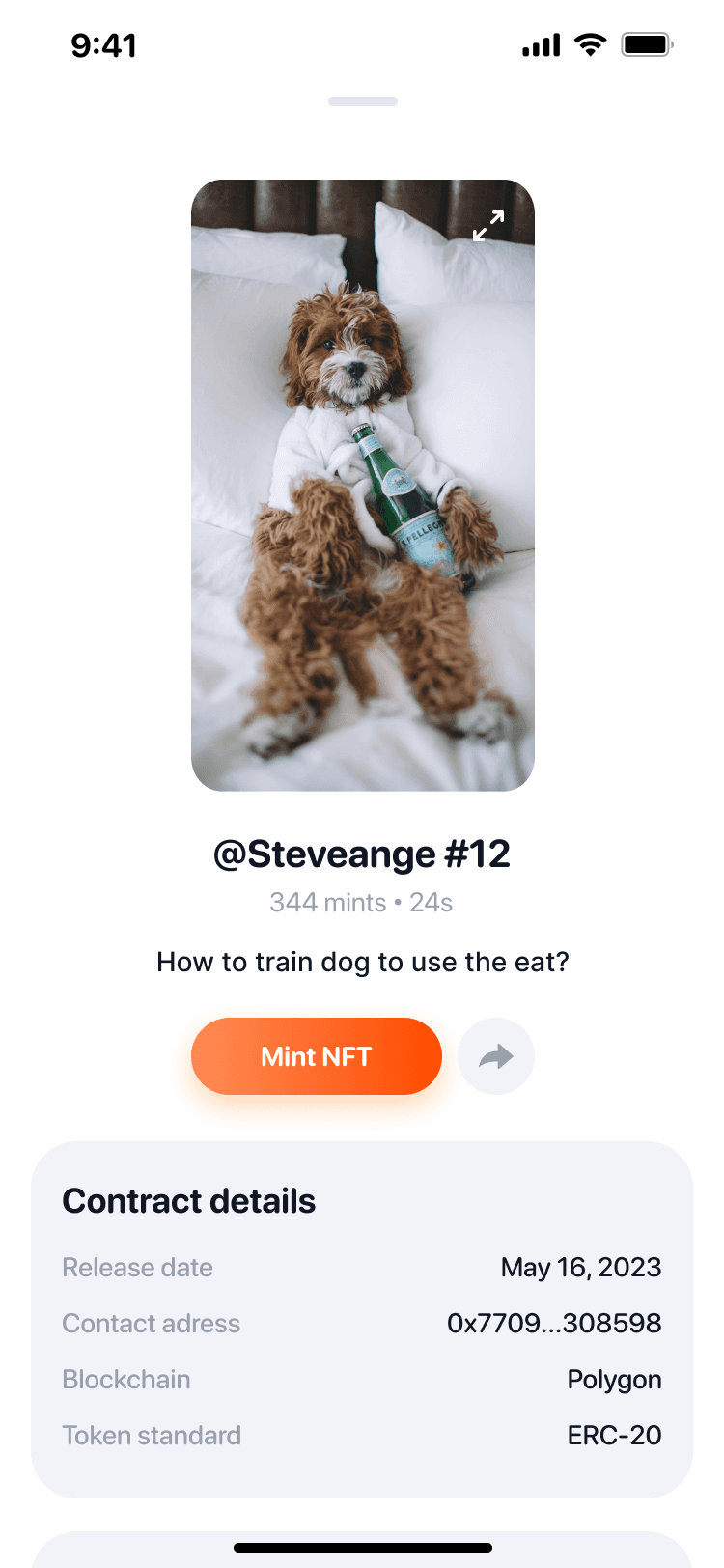 Furrend NFT contract details